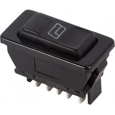 Клавишный переключатель (стеклоподъемника) REXANT 12v 20а (5с) (on)-off-(on) черный с подсветкой (asw-02d) 36-4420