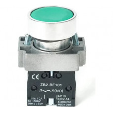Кнопка HLT BA31 NO, 230B, IP40, зеленая, 20штук/упаковка 085-07-002
