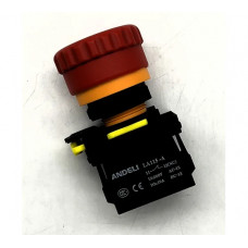 Кнопка ANDELI LA115-A5-01ZF/14 Грибок красный 1НЗ AC220V ADL10-356