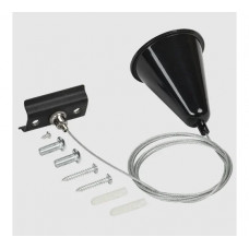 Комплект подвеса для шинопровода IEK Lighting с тросом 1,5м, черный LT-SO0D-KPT-D15-K02