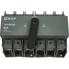 Реверсивный рубильник c рукояткой для прямой установки EKF 40A, 3P, TwinBlock tb-s-40-3p-rev