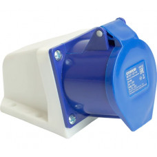 Розетка стационарная STEKKER ST-123 32А 220В 2P PE IP44, RST32-123-44, RST32- 49433