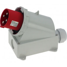 Настенная вилка INPIN 63A/400V/3P+E/IP67 CA357