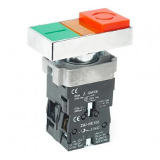 Кнопка HLT BW-8465 "I-O" d=22мм неон/230В 1з+1р, 20штук/упаковка 085-07-302