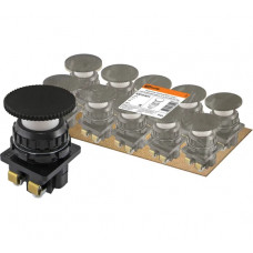 Выключатель TDM ELECTRIC кнопочный КЕ 021-У2-исп.2 гриб без фиксации черный 1з+1р 10A 660B IP40 SQ0753-0019