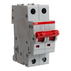Рубильник ABB 2 полюса SD202/16 рычаг красный 2CDD282101R0016