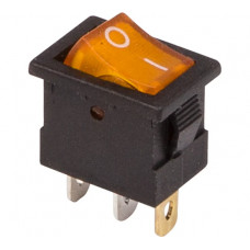 Клавишный выключатель REXANT 12v, 15а, (3с), on-off, желтый, с подсветкой, mini (rwb-206-1, sc-768) 10 штук 36-2172