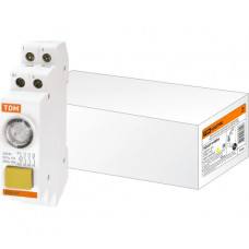 Кнопочный выключатель с индикацией TDM ELECTRIC ВКИ-47 желтый LED 2НО;1НЗ AC/DC SQ0214-0004