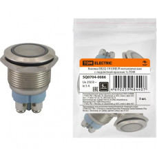 Металлическая кнопка TDM ELECTRIC EB2Q-1910NE/R (с подсветкой красная; 1з) SQ0704-0086