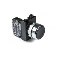 Нажимная кнопка Emas круглая чёрная, 250В AC, 4А, CM100DH