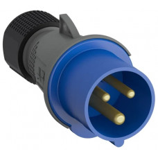 Кабельная вилка ABB Easy&Safe 216EP6, 16А, 2P+E, IP44, 6ч 2CMA101947R1000