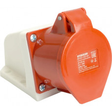 Розетка стационарная STEKKER ST-125 32А 380В 3P PE N IP44, RST32-125-4 49437