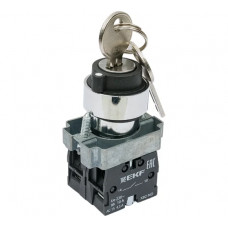 Переключатель EKF BG73 3 полюса с замком возвратный 2NO xb2-bg73