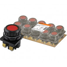 Выключатель TDM ELECTRIC кнопочный КЕ 011-У2-исп.2 красный 1з+1р 10A 660B IP40 SQ0753-0005