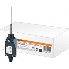 Концевой выключатель TDM ELECTRIC ВККН-2106М11-У2 пружинный рычаг «кошачий ус» 5А 1з+1р металлический корпус IP65 SQ0732-0063