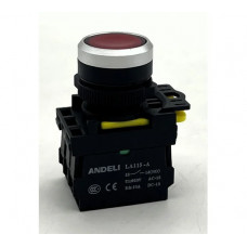 Кнопка ANDELI LA115-A5-11BN/4 красный 1НО+1НЗ ADL10-313