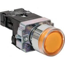 Кнопка EKF BA51 с подсветкой 24В желтая NO PROxima xb2-bw51-24