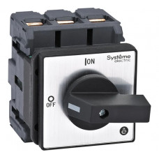 Выключатель разъединитель Systeme Electric 3P 100A IP20, с черной рукояткой на дверцу, 4 винтами MSD100320B