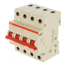 Рубильник ABB 4 полюса SHD204/50 рычаг красный 2CDD274111R0050